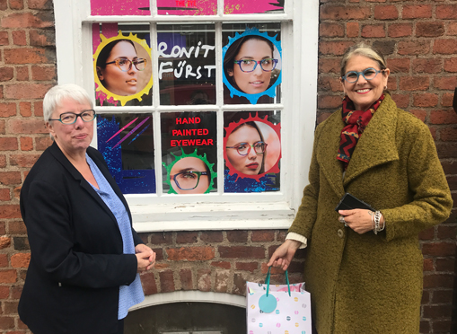 Ronit Furst owners and designers meet Hereford optometrists 